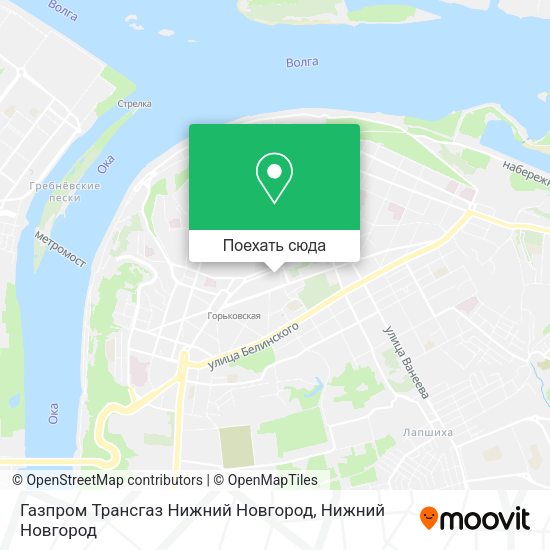 Карта Газпром Трансгаз Нижний Новгород