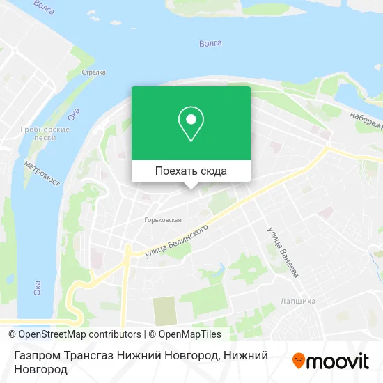 Карта Газпром Трансгаз Нижний Новгород