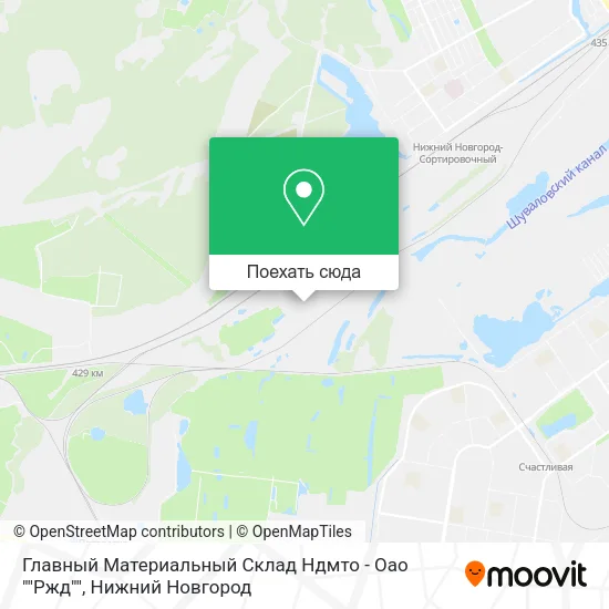 Карта Главный Материальный Склад Ндмто - Оао ""Ржд""