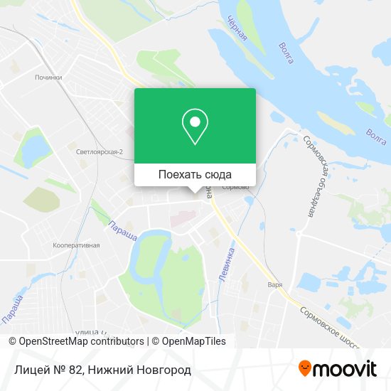 Карта Лицей № 82