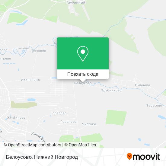 Карта Белоусово