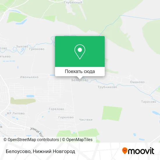 Карта Белоусово