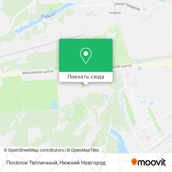 Карта Посёлок Тепличный