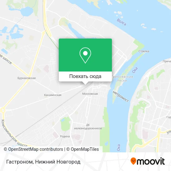 Карта Гастроном