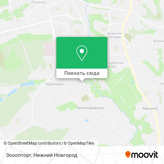 Карта Зооопторг