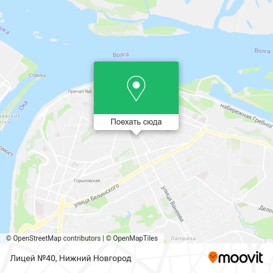 Карта Лицей №40