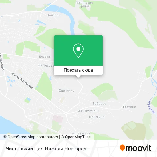 Карта Чистовский Цех