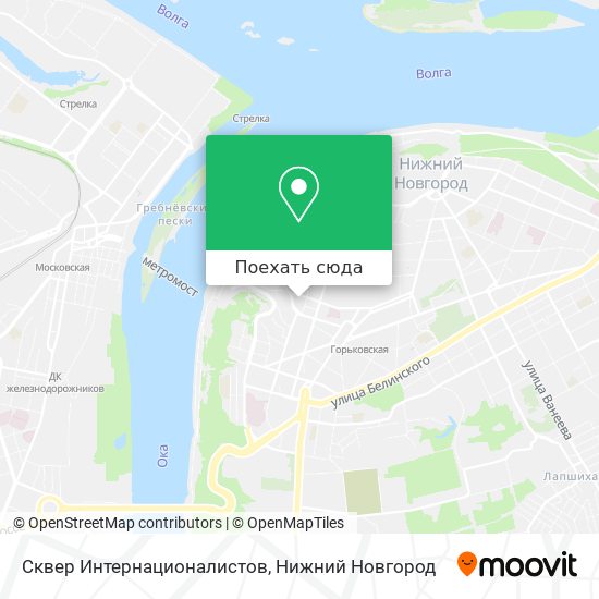 Карта Сквер Интернационалистов