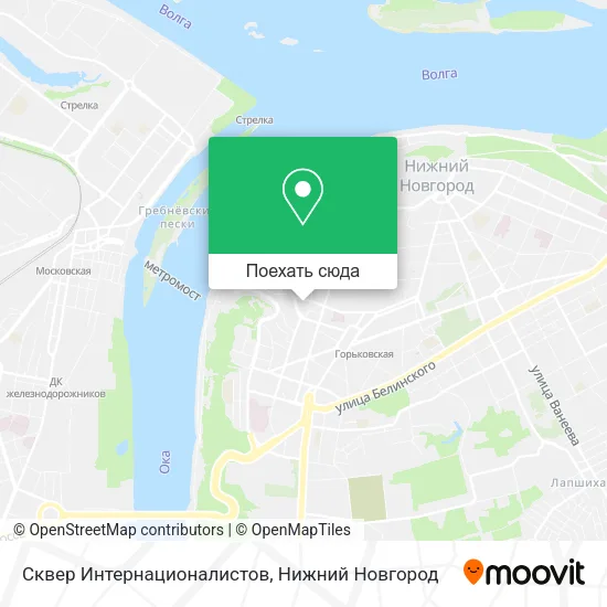 Карта Сквер Интернационалистов