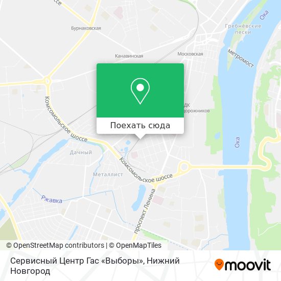 Карта Сервисный Центр Гас «Выборы»
