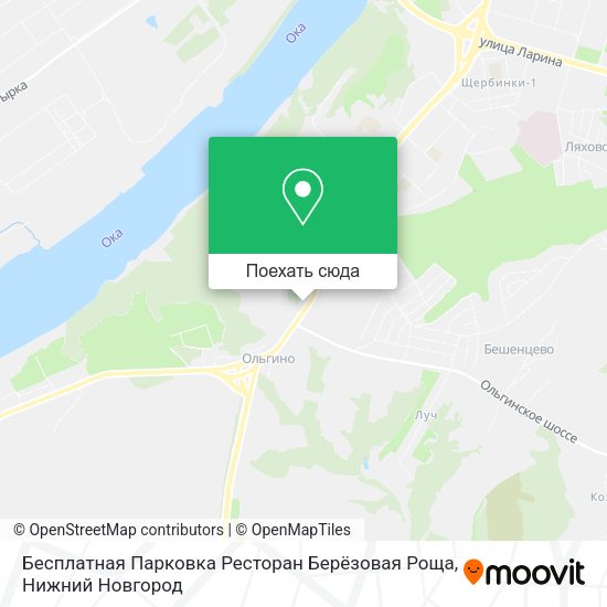 Карта Бесплатная Парковка Ресторан Берёзовая Роща