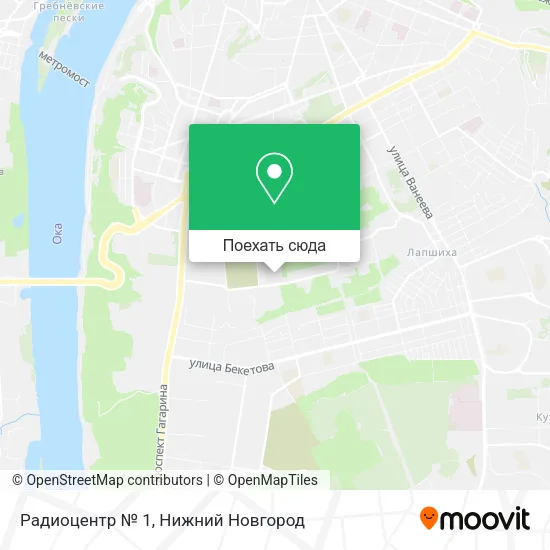 Карта Радиоцентр № 1