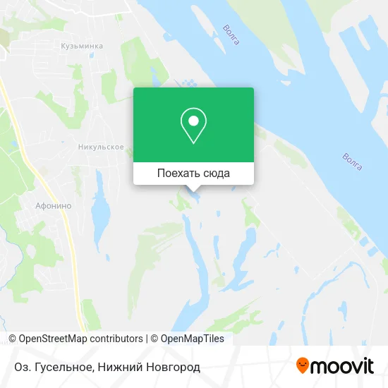 Карта Оз. Гусельное