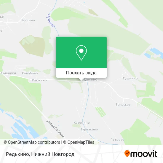 Карта Редькино