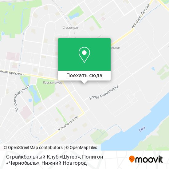 Карта Страйкбольный Клуб «Шутер», Полигон «Чернобыль»