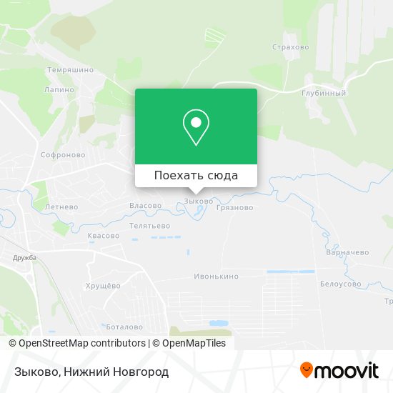 Карта Зыково