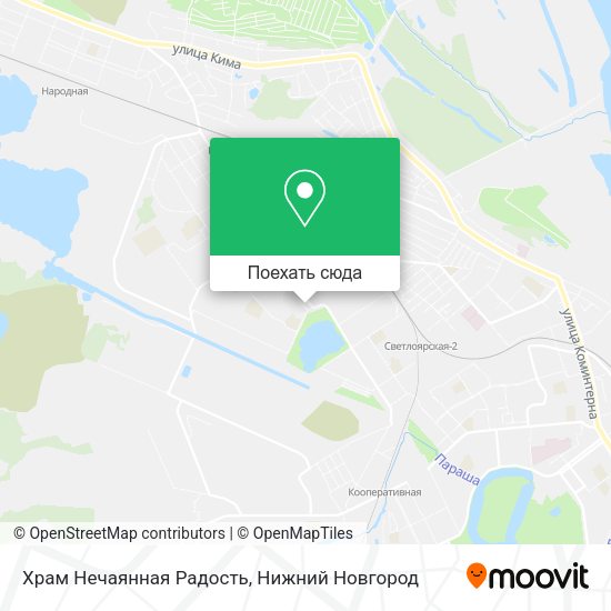 Карта Храм Нечаянная Радость