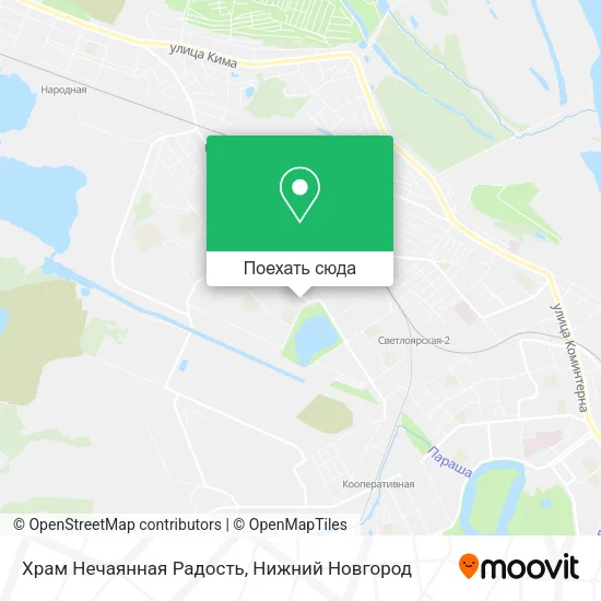 Карта Храм Нечаянная Радость