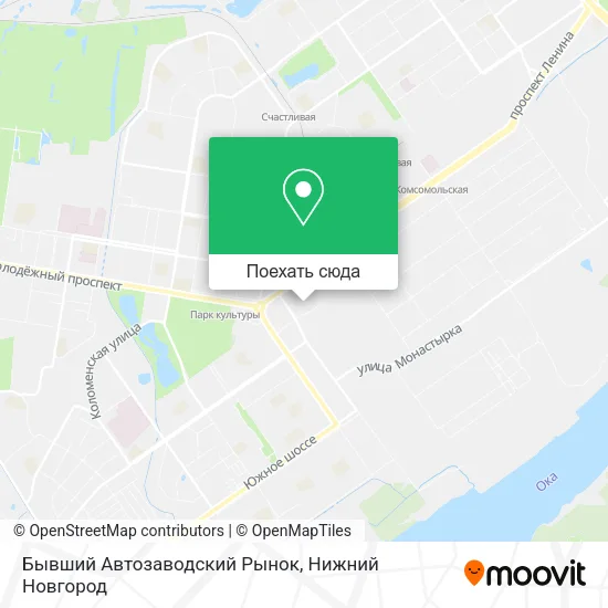 Карта Бывший Автозаводский Рынок