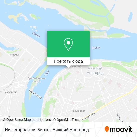 Карта Нижегородская Биржа