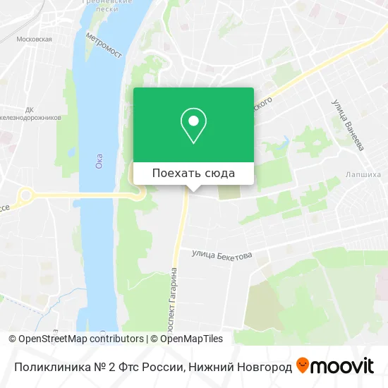 Карта Поликлиника № 2 Фтс России
