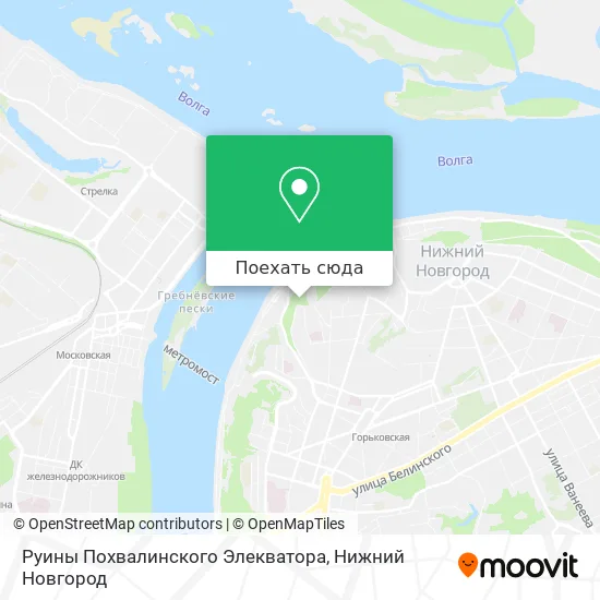 Карта Руины Похвалинского Элекватора