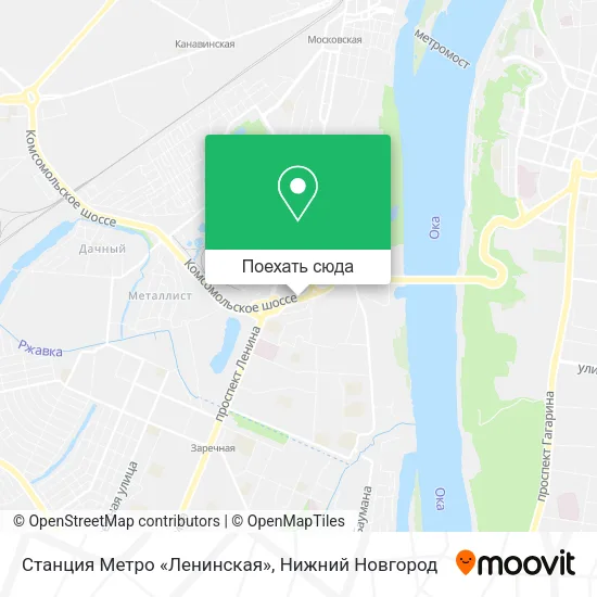 Карта Станция Метро «Ленинская»