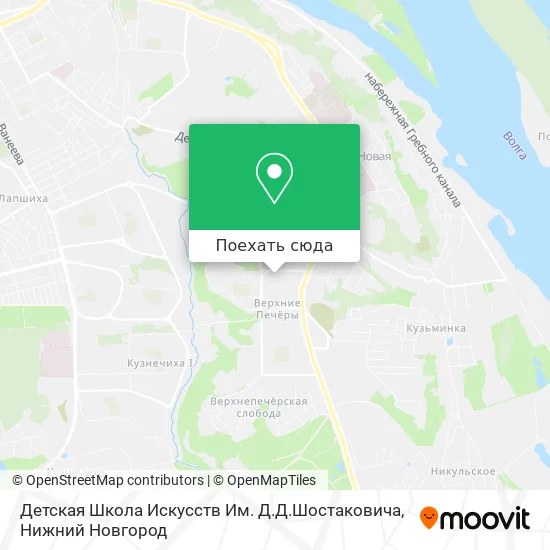 Карта Детская Школа Искусств Им. Д.Д.Шостаковича
