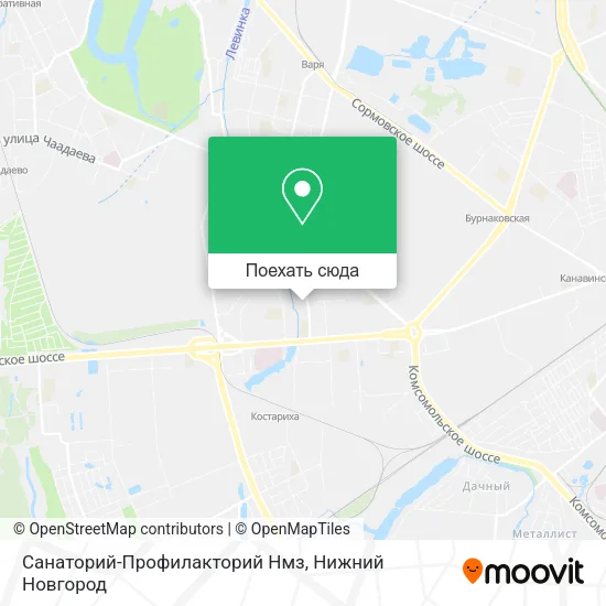 Карта Санаторий-Профилакторий Нмз