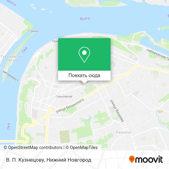 Карта В. П. Кузнецову