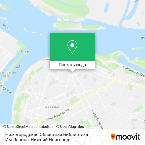 Карта Нижегородская Областная Библиотека Им.Ленина
