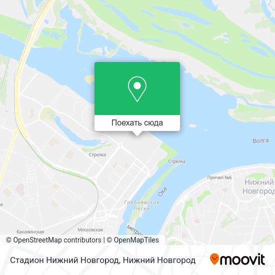 Карта Стадион Нижний Новгород