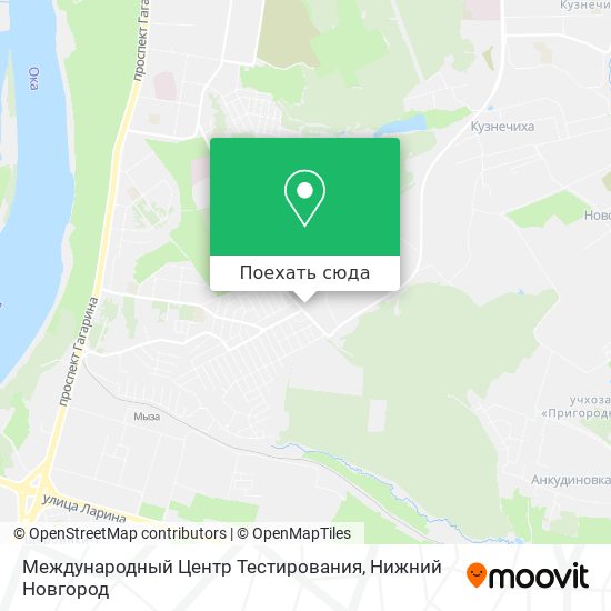Карта Международный Центр Тестирования