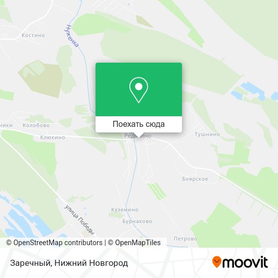 Карта Заречный