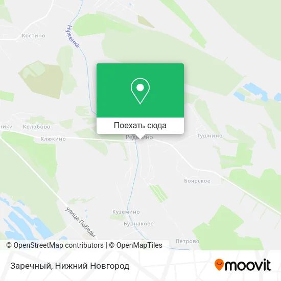 Карта Заречный