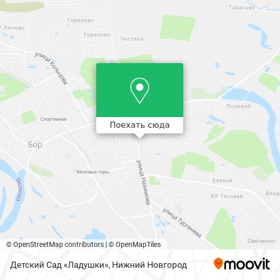 Карта Детский Сад «Ладушки»