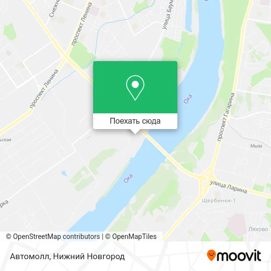 Карта Автомолл