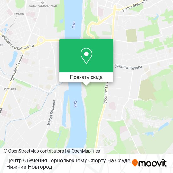Карта Центр Обучения Горнолыжному Спорту На Слуде