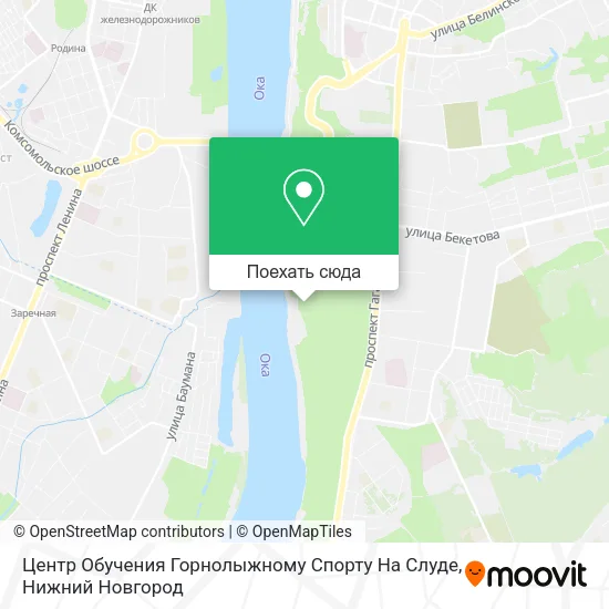 Карта Центр Обучения Горнолыжному Спорту На Слуде