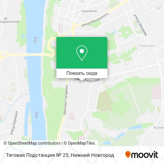 Карта Тяговая Подстанция № 25