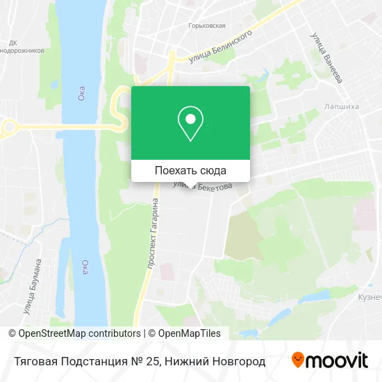 Карта Тяговая Подстанция № 25