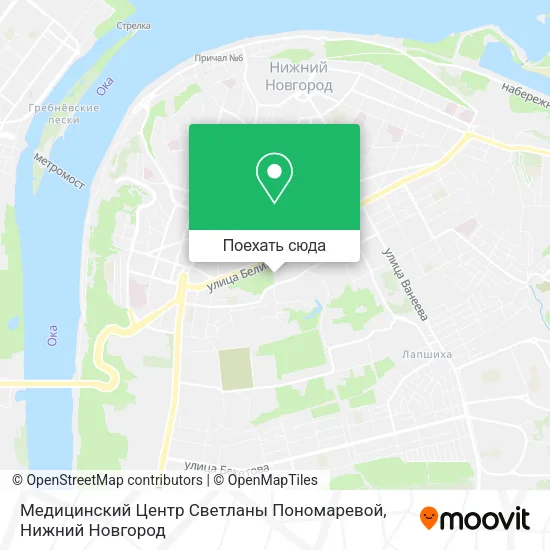 Карта Медицинский Центр Светланы Пономаревой