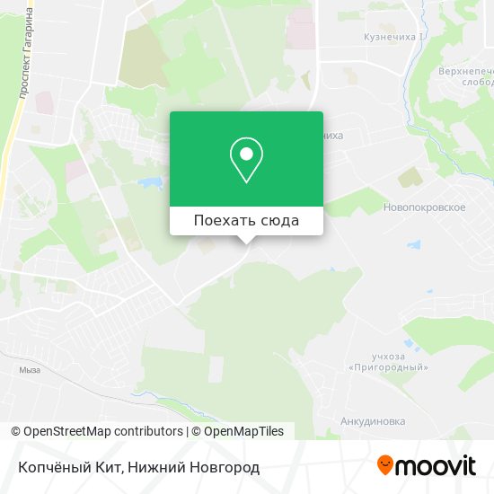 Карта Копчёный Кит