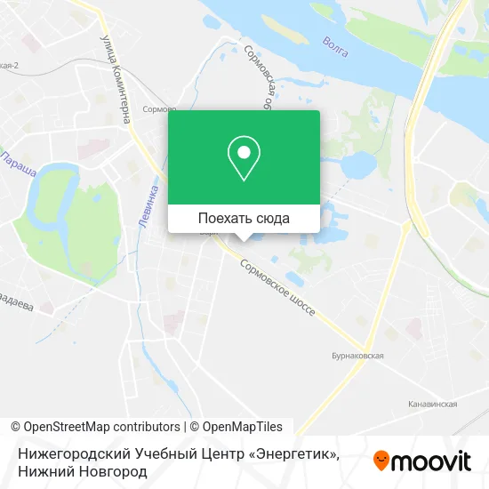 Карта Нижегородский Учебный Центр «Энергетик»