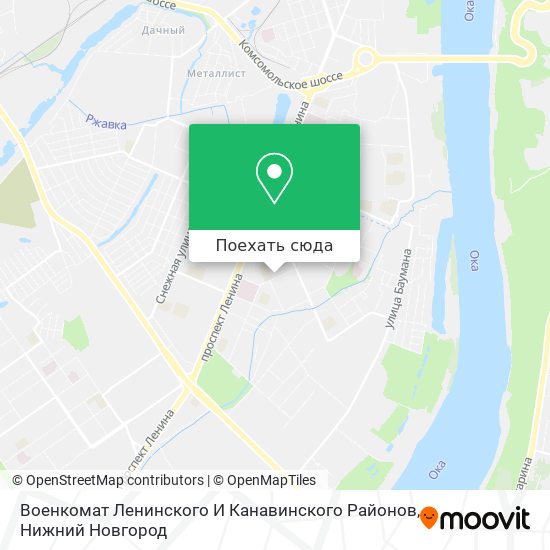 Карта Военкомат Ленинского И Канавинского Районов