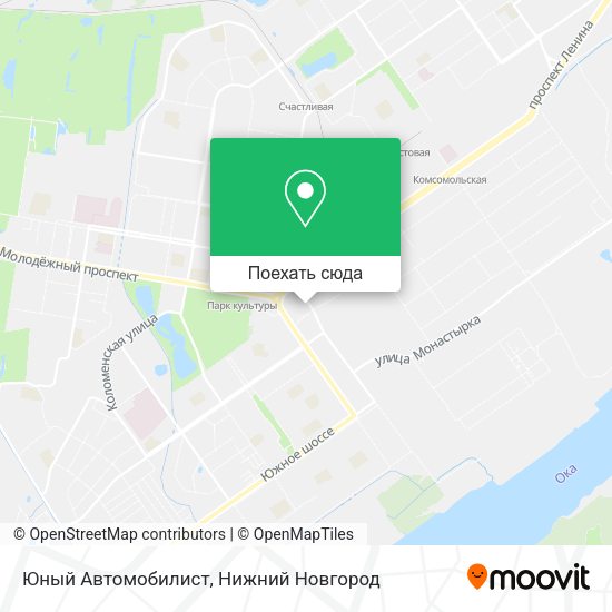 Карта Юный Автомобилист