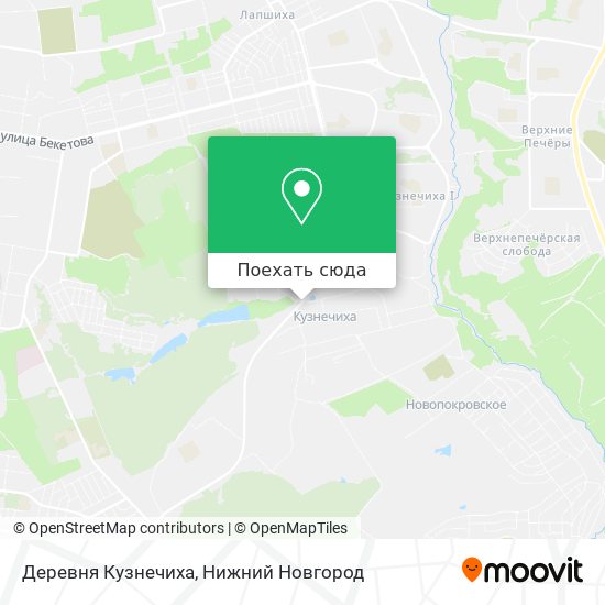Карта Деревня Кузнечиха