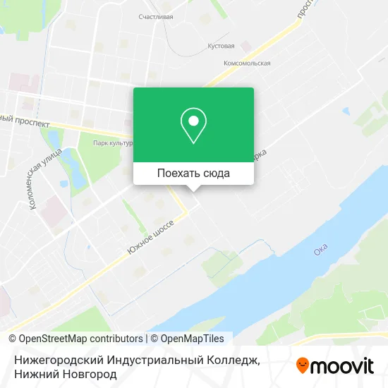 Карта Нижегородский Индустриальный Колледж