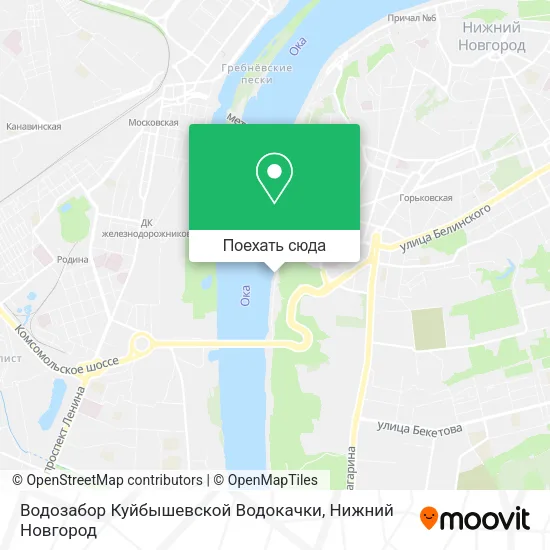 Карта Водозабор Куйбышевской Водокачки