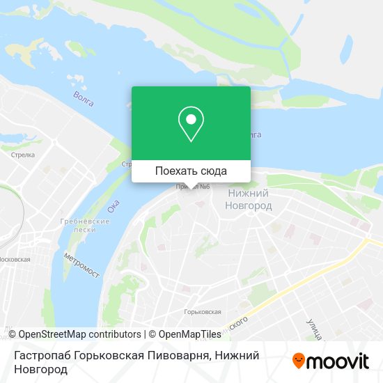 Карта Гастропаб Горьковская Пивоварня
